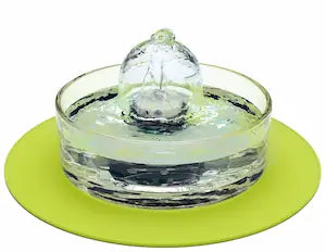 Brook fountain on a lime splash mat