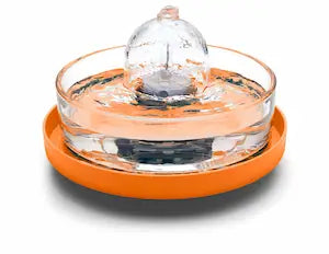 Brook fountain on a orange stand