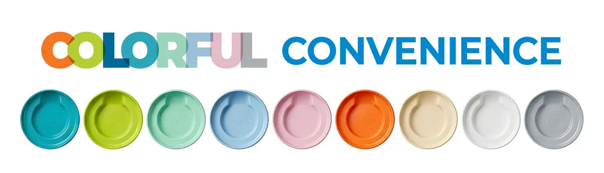 Colorful convenience: the stand comes in 9 colors.