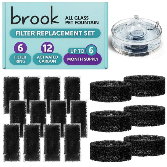3-6 Months Filter Replacement Set for Brook Pet Fountains
