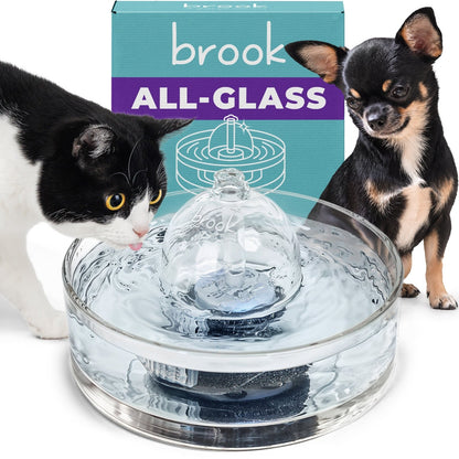 Brook All-Glass Pet Water Fountain - Brook