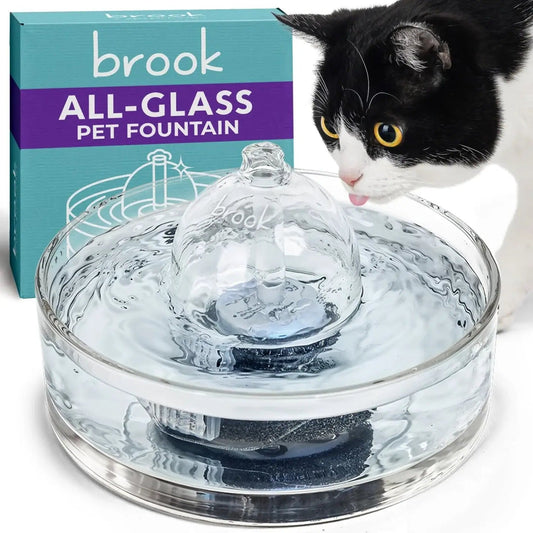 Brook Glass Pet Fountain – Hygienic and Easiest to Clean - Brook