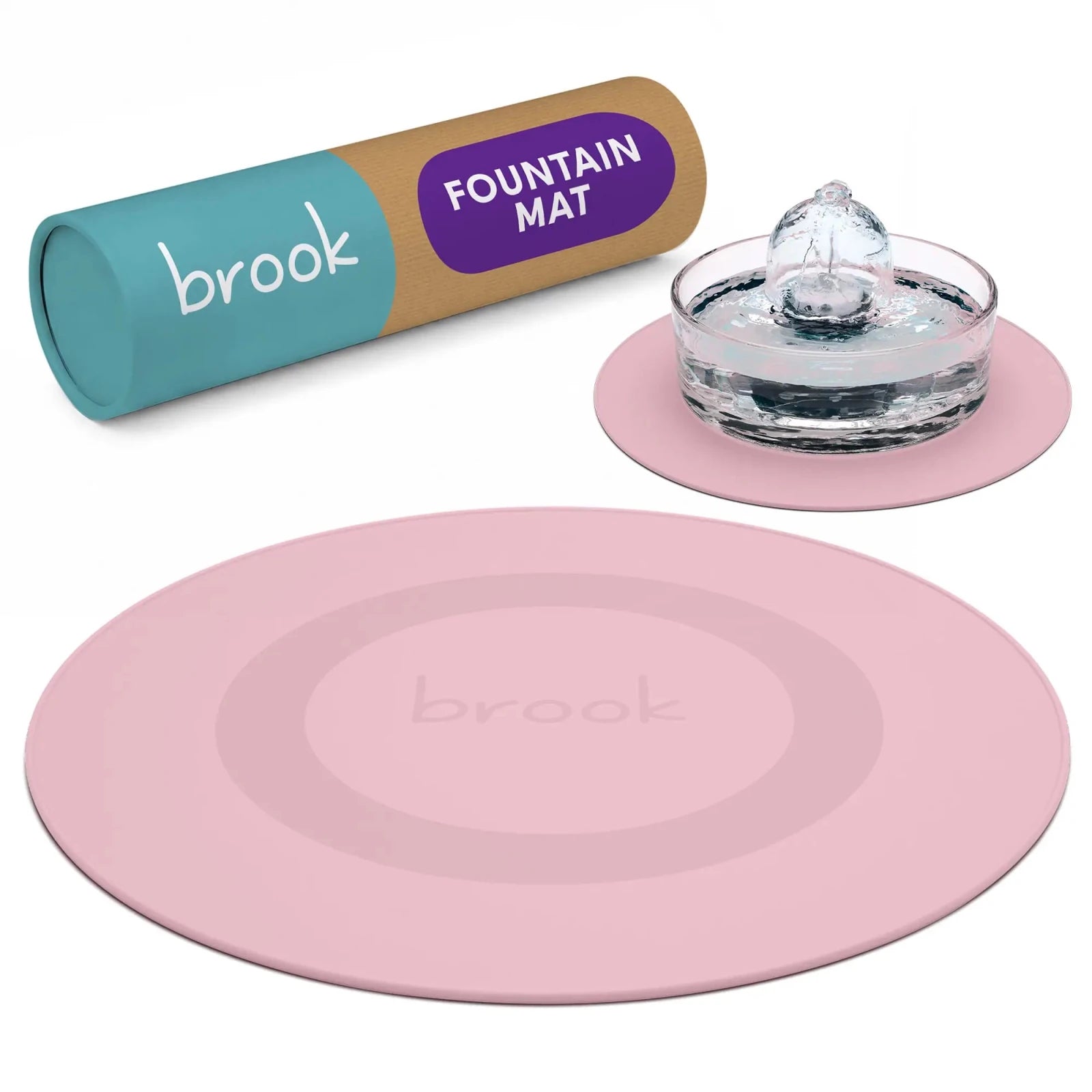 Brook Splash Mat – Silicone Mat for Glass Cat & Dog Fountains - Brook