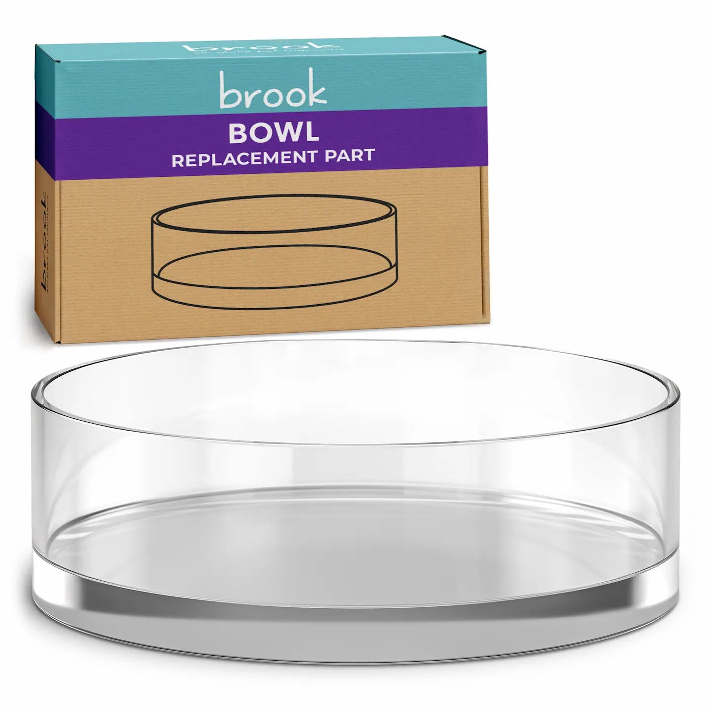 Glass Bowl Replacement for Brook Pet Fountains - Brook