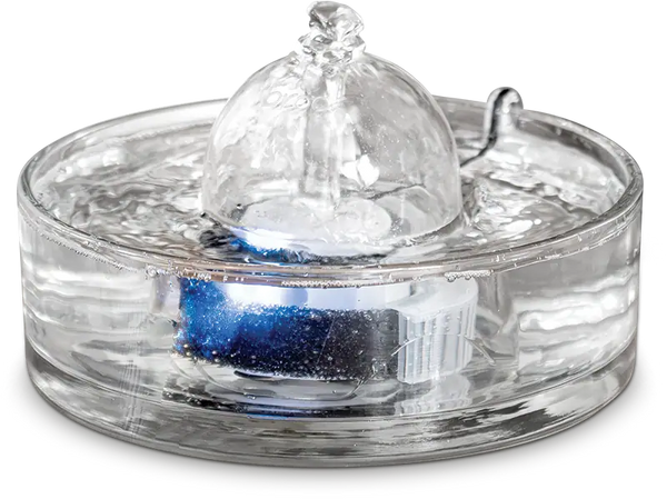 Brook glass pet fountain